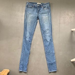 Light medium wash skinny jeans